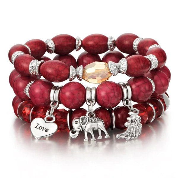 3pcs Multilayer Women's Fashion Boho Bracelets - AW