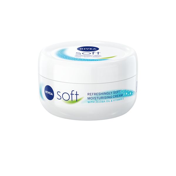 NIVEA Soft Moisturising Cream, Body Cream with Jojoba Oil &amp; Vit E, 200ml