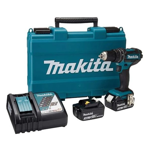 Makita - Cordless Driver Drill Combo (DHP482RFE) with Batteries and Charger