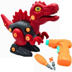 Mu Bear &amp; Co- Dinosaur Toy- Take Apart Construct Toy with Electric Drill