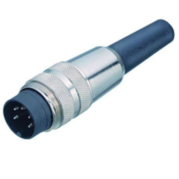 09-0337-00-16 M16 Male Cable Connector, 16-Pole, Solder, IP40, 6mm