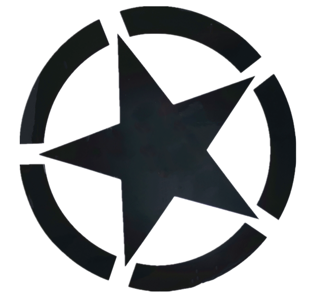 Decal Stickers Vinyl For SUV, Bakkies, Jeep, FJ &amp; Cruiser - Star Circle - 32cm