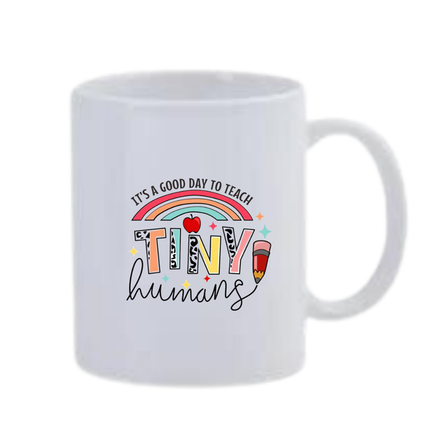 White Ceramic Mug 350ml - Tiny Humans 15