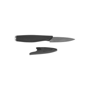 5five Black Ceramic Paring Knife &amp; Blade Protector 17.8cm Blade of 8cm
