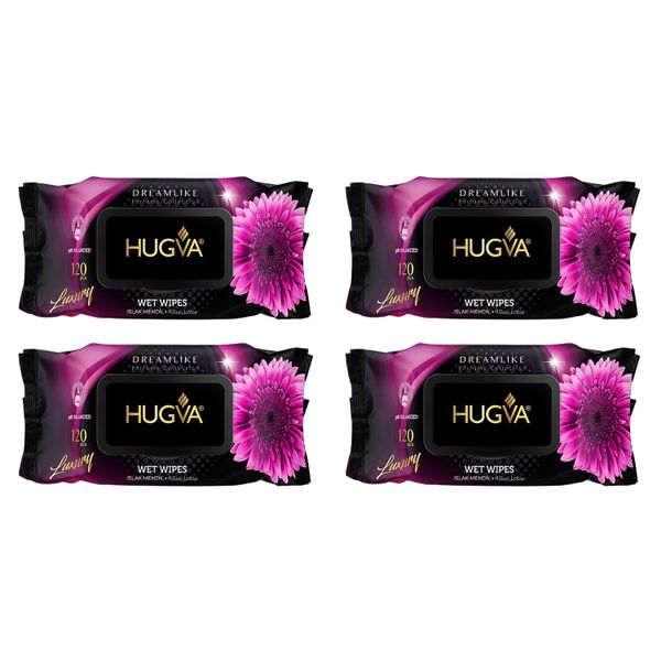 Hugva Luxury Scented Wet Wipes - Dreamlike - 4 Pack