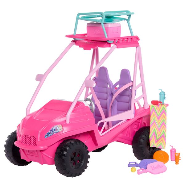 Barbie Mysteries Beach Detectives Ultimate Beach Buggy Doll And Accessories