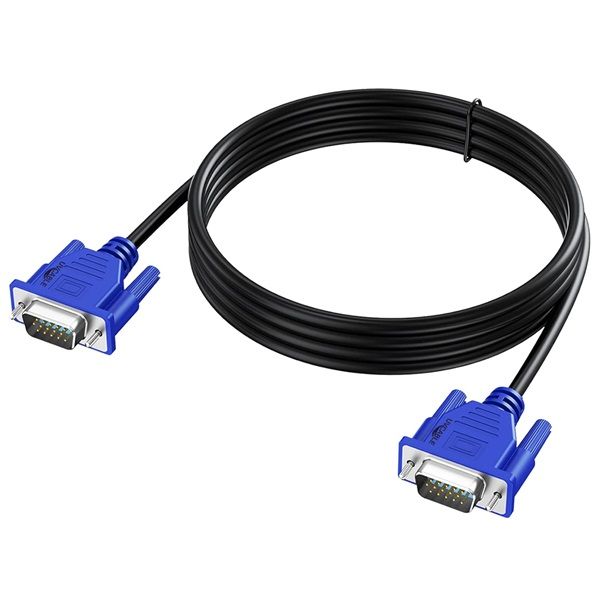 5m VGA to VGA Cable Full HD Screen Cable 15 Pin VGA Connector Gold Plated