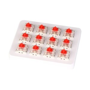 Keychron K6 &amp; K8 Gateron Red Mechanical Switch - 12 Piece Set