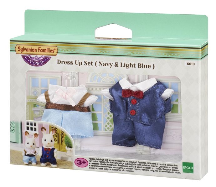 Sylvanian Families Dress Up Set - Navy &amp; Light Blue