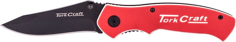 Tork Craft Foldable Utility Knife with G10 Material and Belt Clip