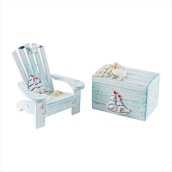 1 Set Mini Beach Chair Miniature Miniature Furniture C