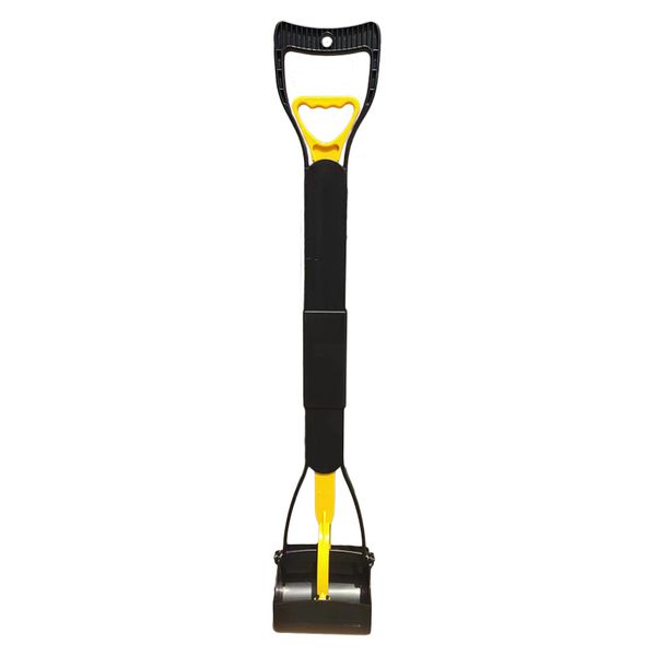32" Foldable Dog Pooper Scooper,Long Handle Heavy Duty Poop Picker for Dogs