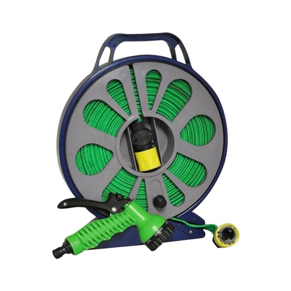15m Flat Garden Hose Pipe With Reel AD-217