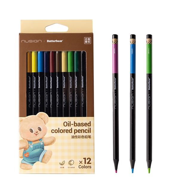 Nusign Butterbear Colored Pencil 12 Colours