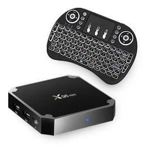 X96 Mini 16GB Android TV Media Box &amp; Backlit Keyboard
