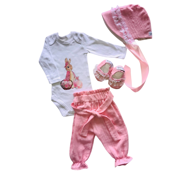 Little Leila - pink Easter set - baby girl