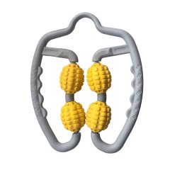 360 ??° 4 Wheels Foam Muscle Massage Roller Tool - Yellow