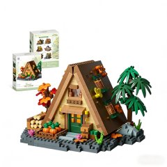 DIY Forest Wooden House Building Blocks Parent-Child Craft Gift