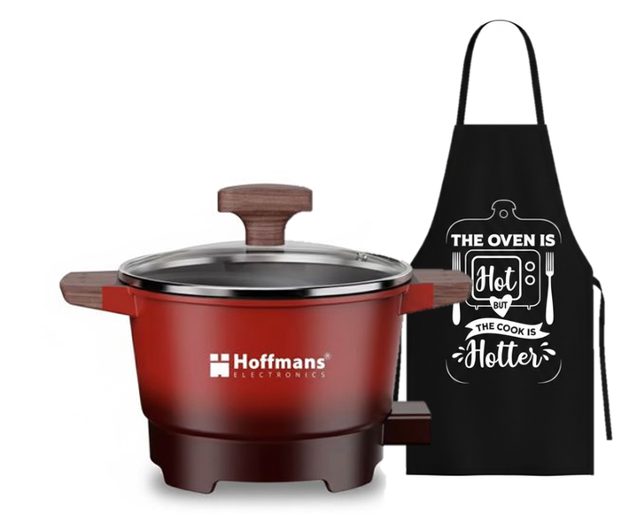 Hoffmans Multifunctional Electric Hot Pot Fry/Boil/Stirfry/Stew/Steam/Shabu