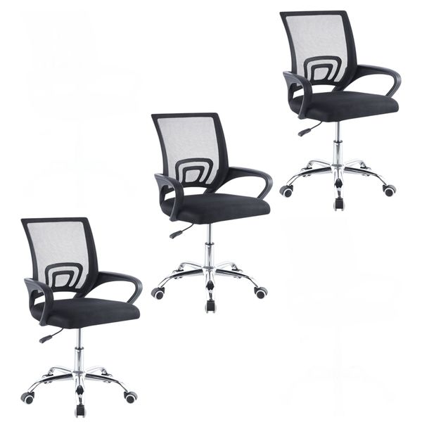 3 Pcs Office Chair Ergonomic Computer Chair