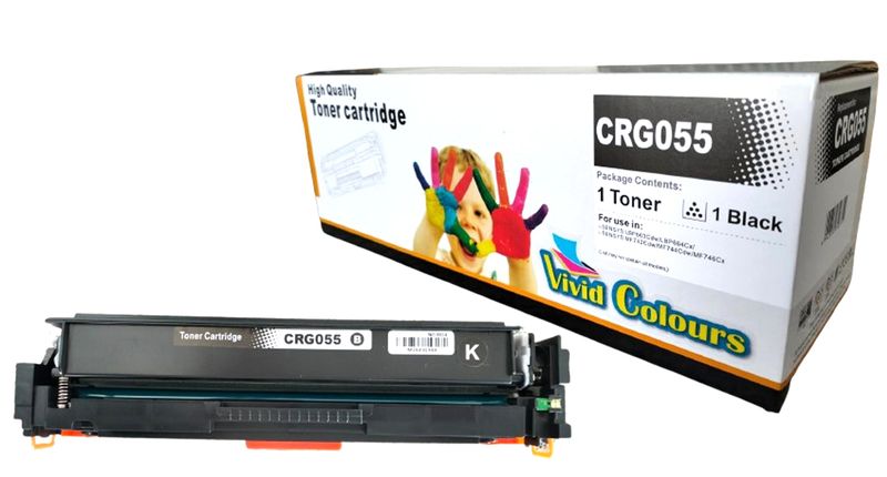 Vivid Colours Compatible WITH CANON 055 / CRG055 Magenta Toner Cartridge