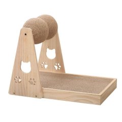 Cat Scratcher Publish Wooden Sizal Ball Sizal Turntable Grind Graws Toys