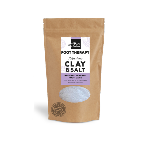 Pure Afro Clay &amp; Salt Foot Therapy Soak - 500g