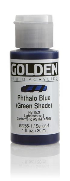 Golden Fluid Acrylic Paint - Phthalo Green