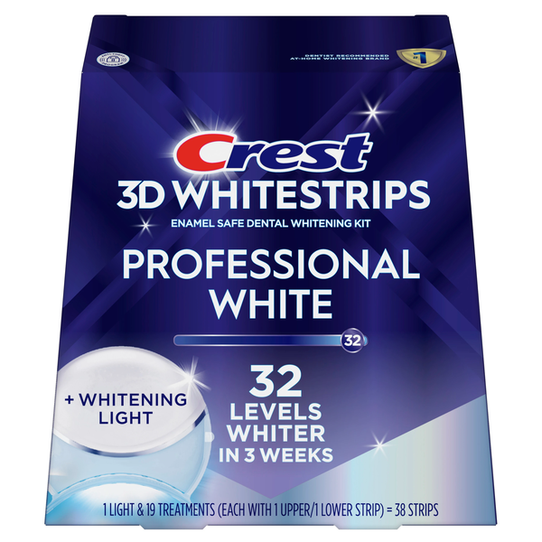 Crest Level 32 Teeth Whitening Strip - 38 Strips and LED Light