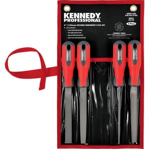 Kennedy 6 Engineers File Set With Fitted Handles 4Pce
