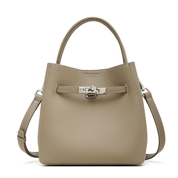 Women's Genuine Leather Bucket Bag 2026 New