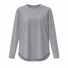 Women's Soft Long Sleeve Tee - Grey