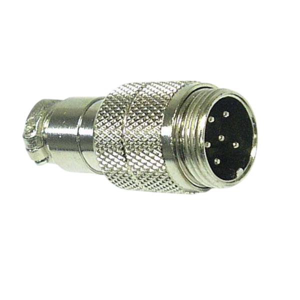 NC519-IL 6-Way Inline Straight Male Microphone Plug Connector