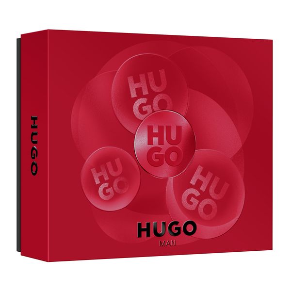 HUGO Man Eau de Toilette for Men Trio Gift Set