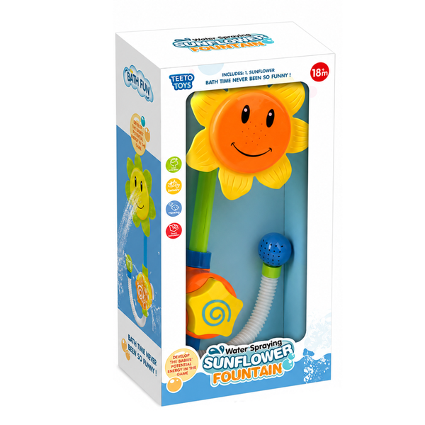 Water Spraying Sunflower Bath Fountain - Bath Toy for Toddlers