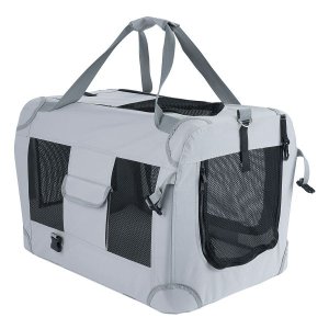 Collapsible Portable Pet Carrier for Small Pets M size60x42x42cm