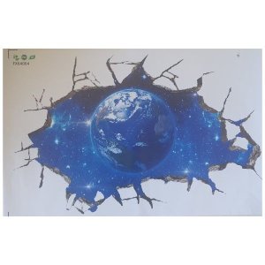 4aKid Small 3D Wall or Floor Stickers - Earth