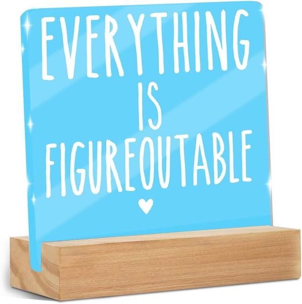 Acrylic Sign - Mental Health and Positive Affirmation Decor