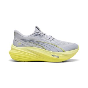 Puma Men's MagMax NITRO 2 Road Running Shoes - Vibrant Silver/Lux Lime