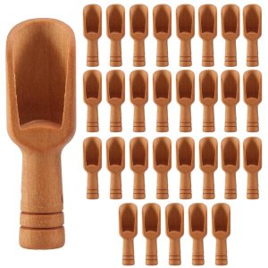 Mini Wooden Spoon Mini Bath Salt Candy Washing Powder Set Baby 30 Piece