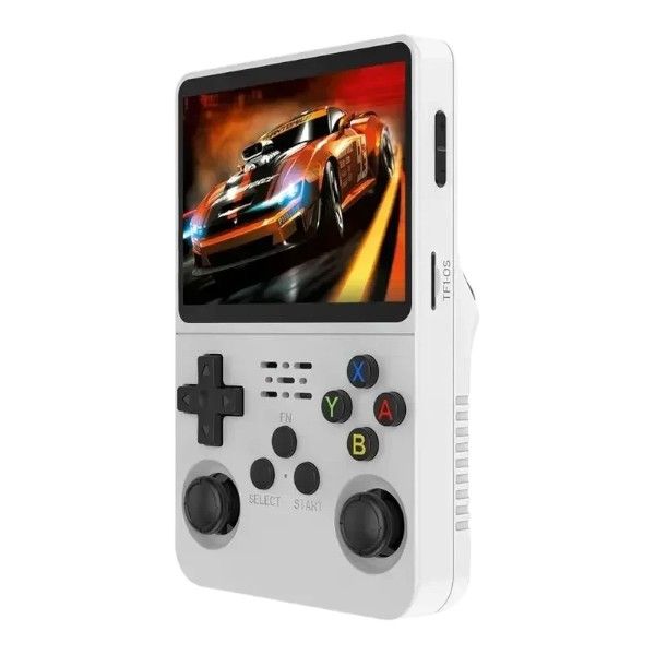 R36S - Retro Handheld Gaming Console With Multiple Simulators - White
