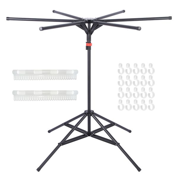 Hinotori Foldable Clothes Laundry Drying Rack - Clothes Stand with Windproof Clips
