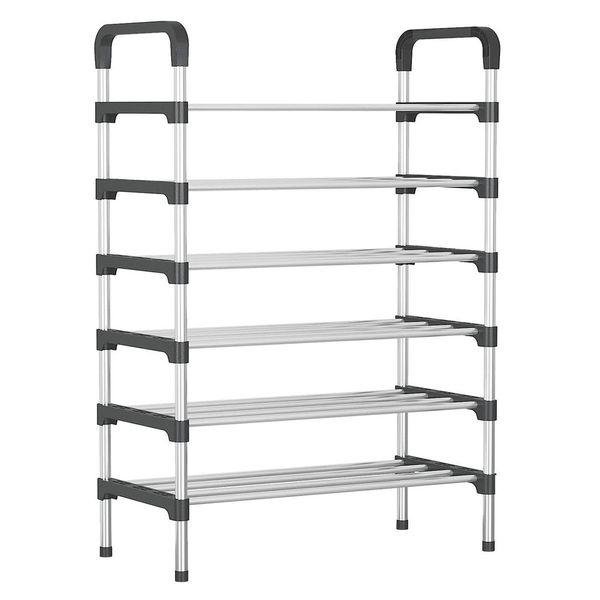 6 Layer Shoe Rack Organizer-Black