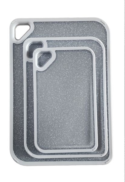 Plastic Multipurpose Grey Chopping Board - 3 Set