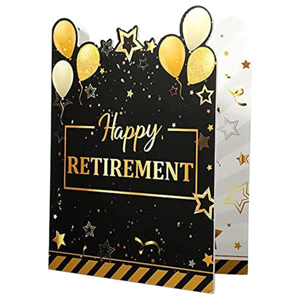 Jumbo Retirement Guestbook Card
