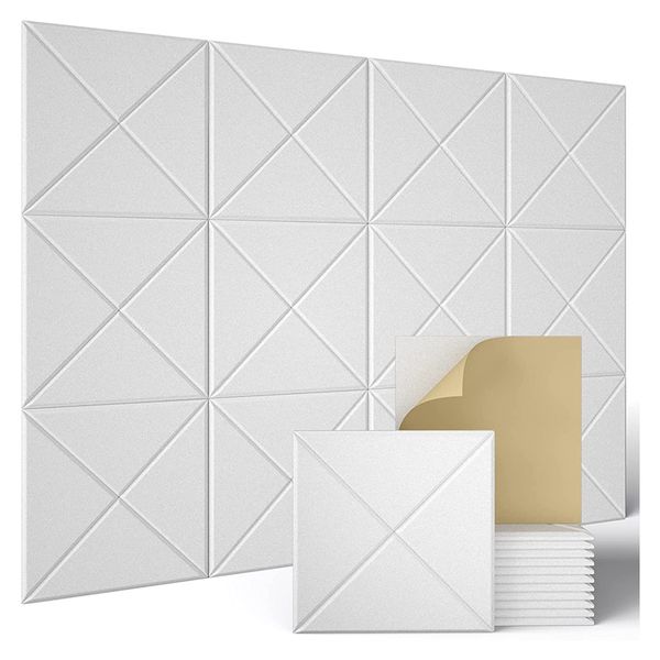 12 Pack Acoustic Panels,Sound Proof Padding,Beveled Edge Sound Absorbing Pa