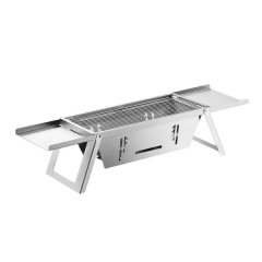 Bestby Mini BBQ Grill Set With Folding Stand and Gloves ( Stainless Steel )