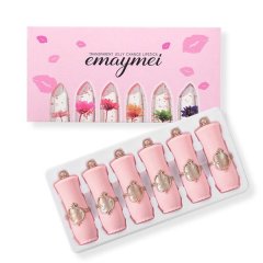 Temperature Changing Crystal Jelly Lip Balm 6-Pack.
