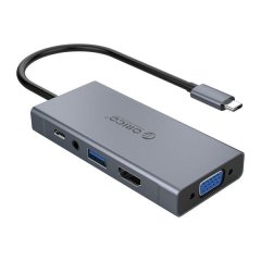 Orico Type-C 5 in 1 Multifunctional Docking Station - Grey