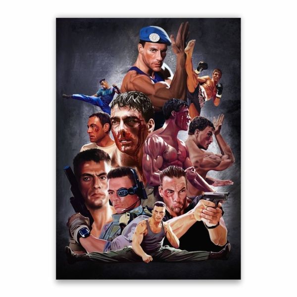Jean Claude Van Damme Collage Poster - A1